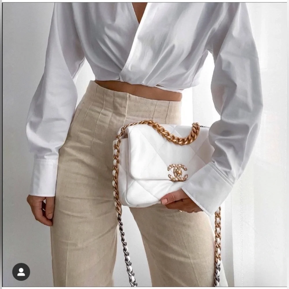 Zara Linen Blend High Waisted Pants Bloggers Fav Size Large